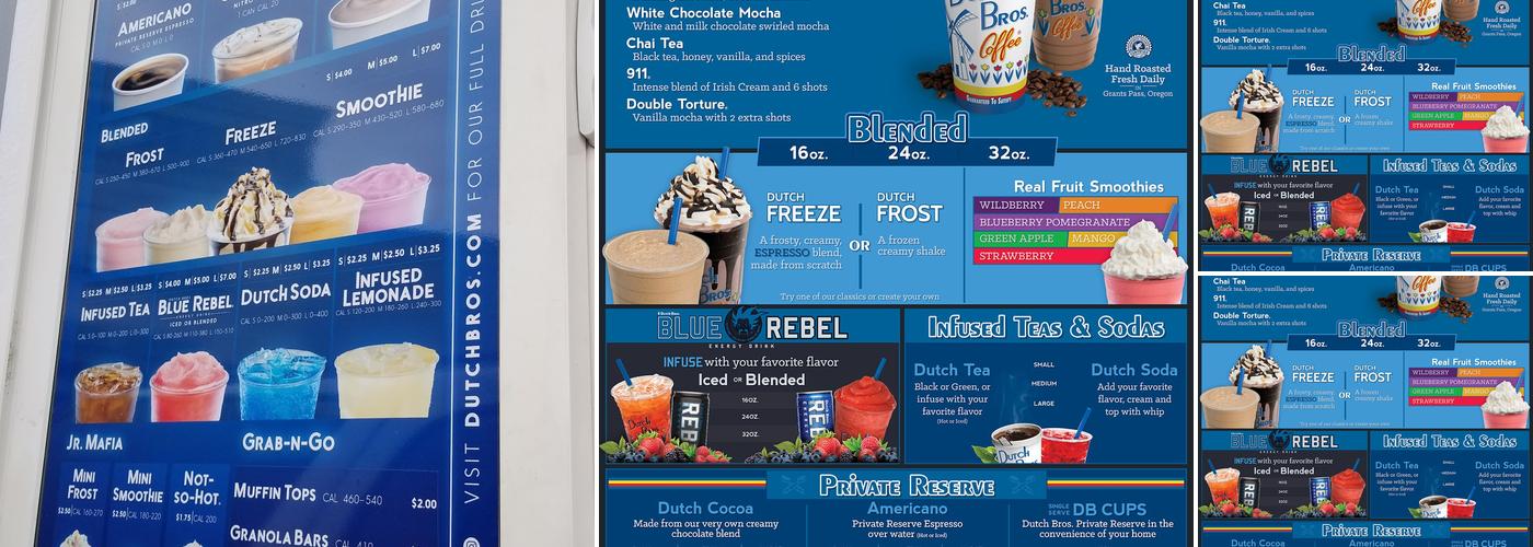 Dutch Bros Coffee Menu