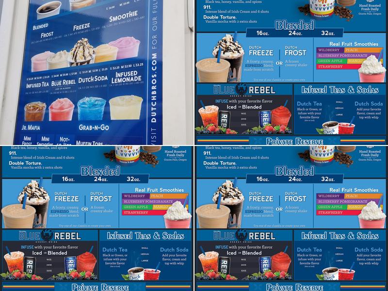 Dutch Bros Coffee Menu