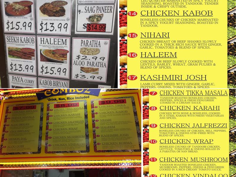 Qaderi Sweetz N Spicez Menu