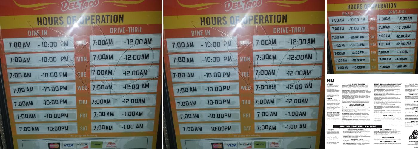 Del Taco Menu
