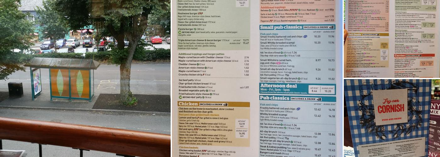 The Packet Station - JD Wetherspoon Menu