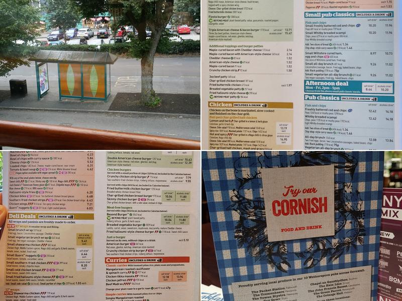 The Packet Station - JD Wetherspoon Menu