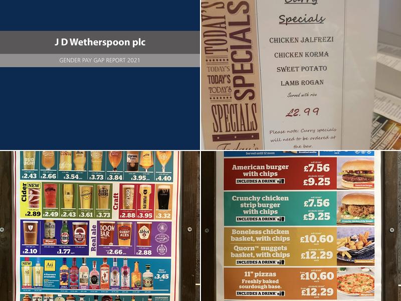 Try Dowr - JD Wetherspoon Menu