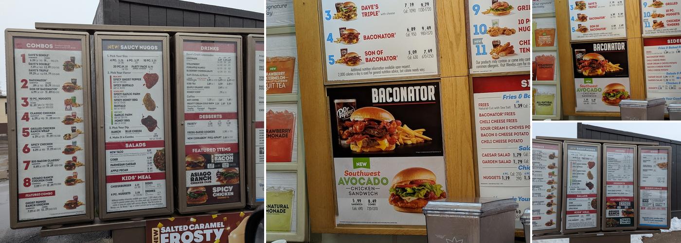 Wendy's Menu