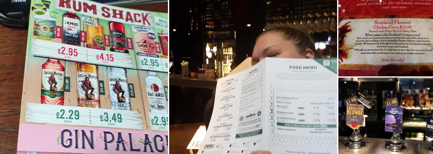 The Henry Bell - JD Wetherspoon Menu