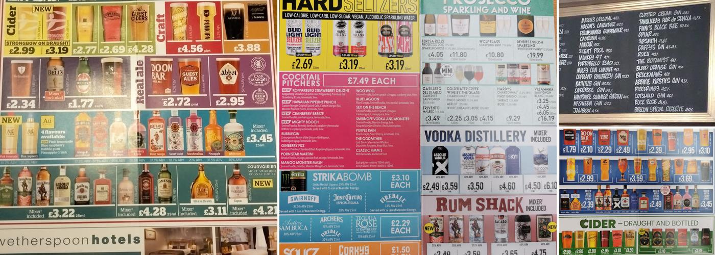 The Hengler's Circus - JD Wetherspoon Menu