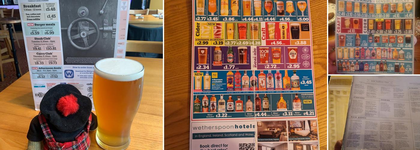 The Society Room - JD Wetherspoon Menu