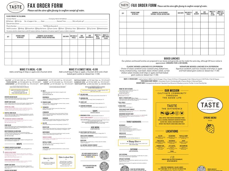 Taste Menu