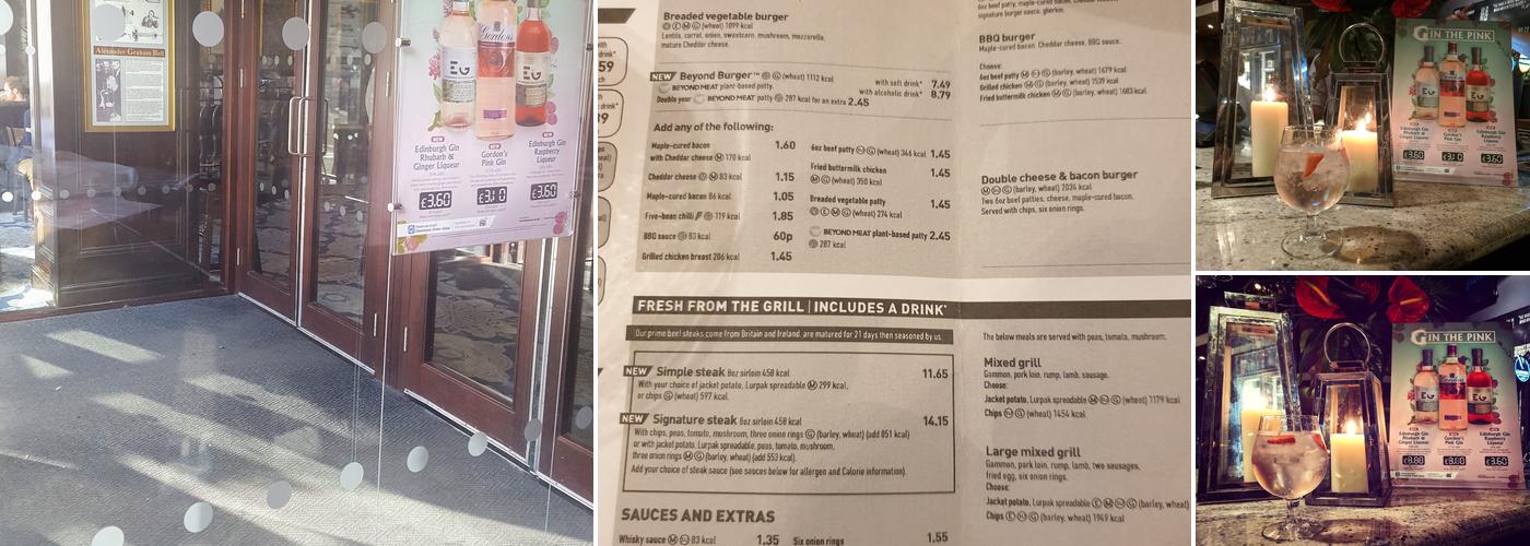 The Alexander Graham Bell - JD Wetherspoon Menu