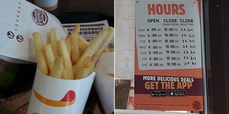 Burger King Menu
