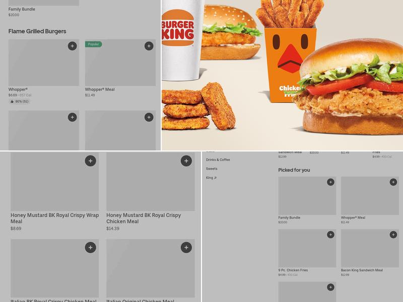 Burger King Menu