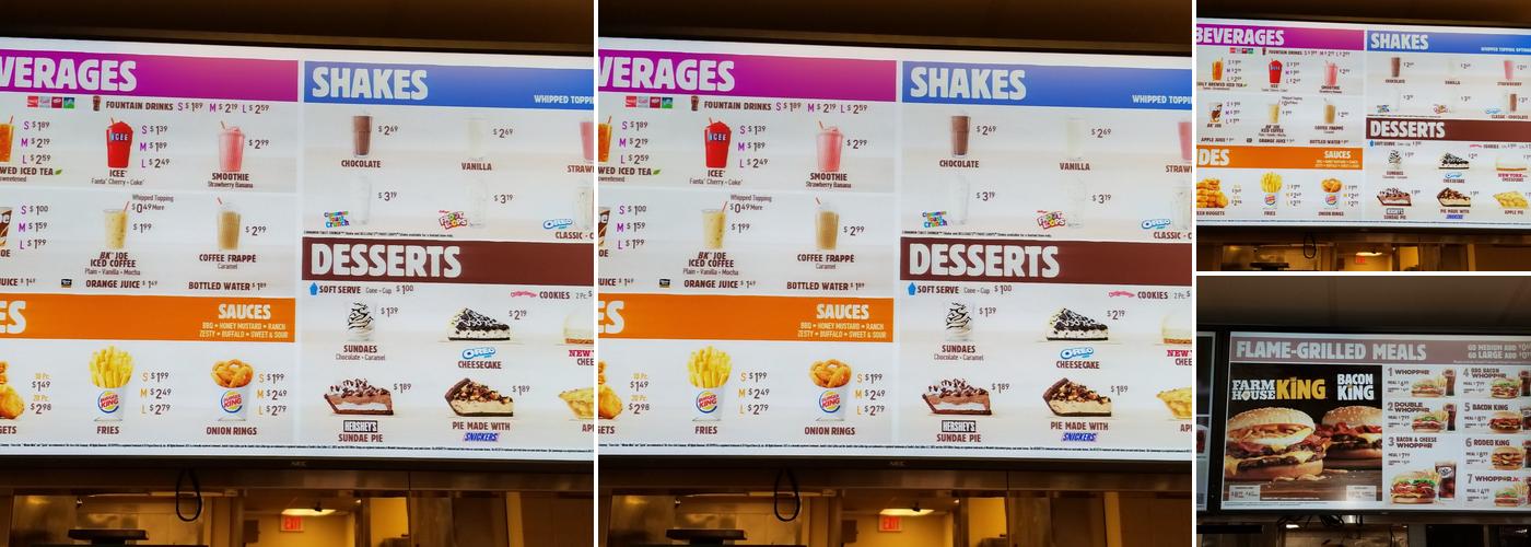 Burger King Menu