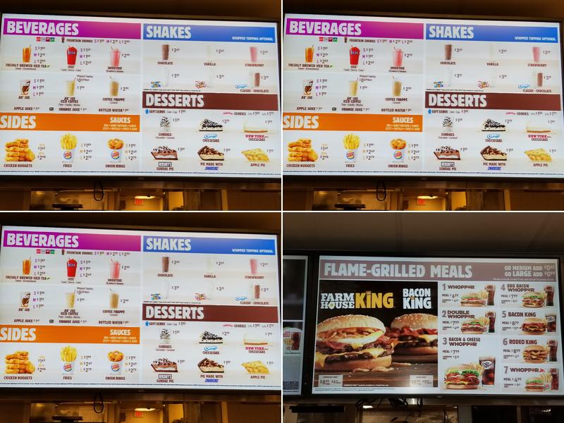 Burger King Menu