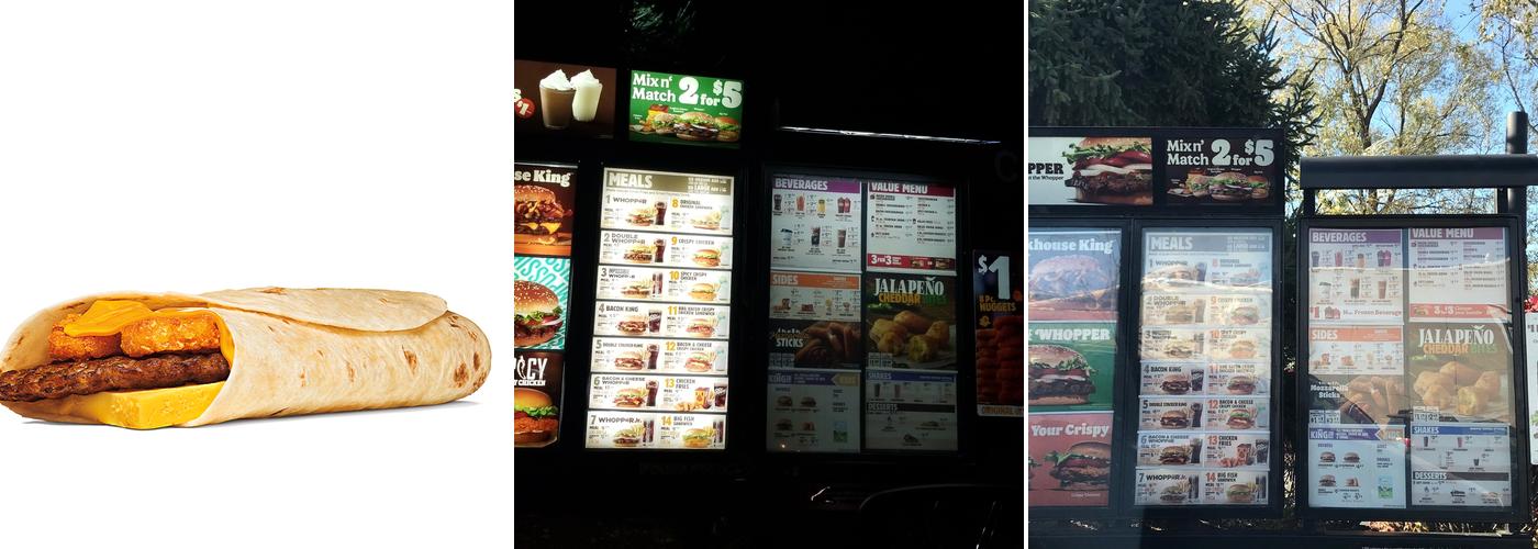 Burger King Menu