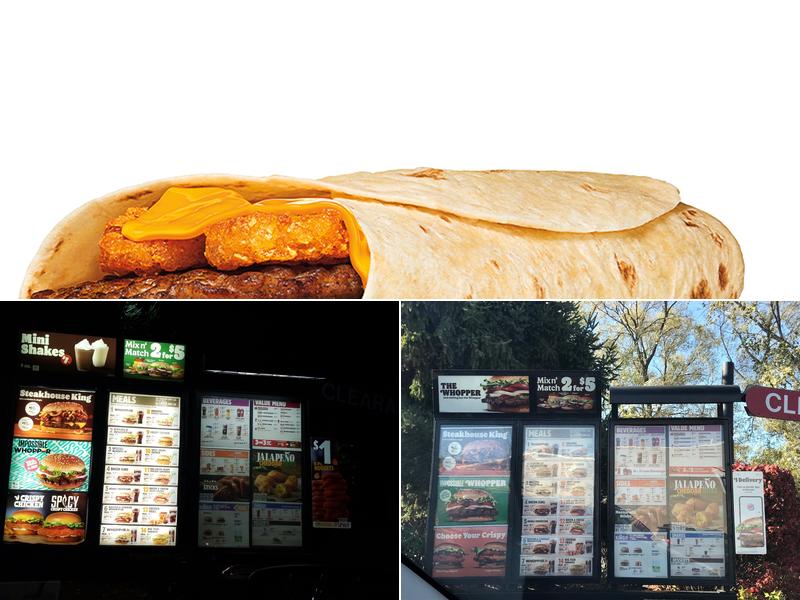 Burger King Menu