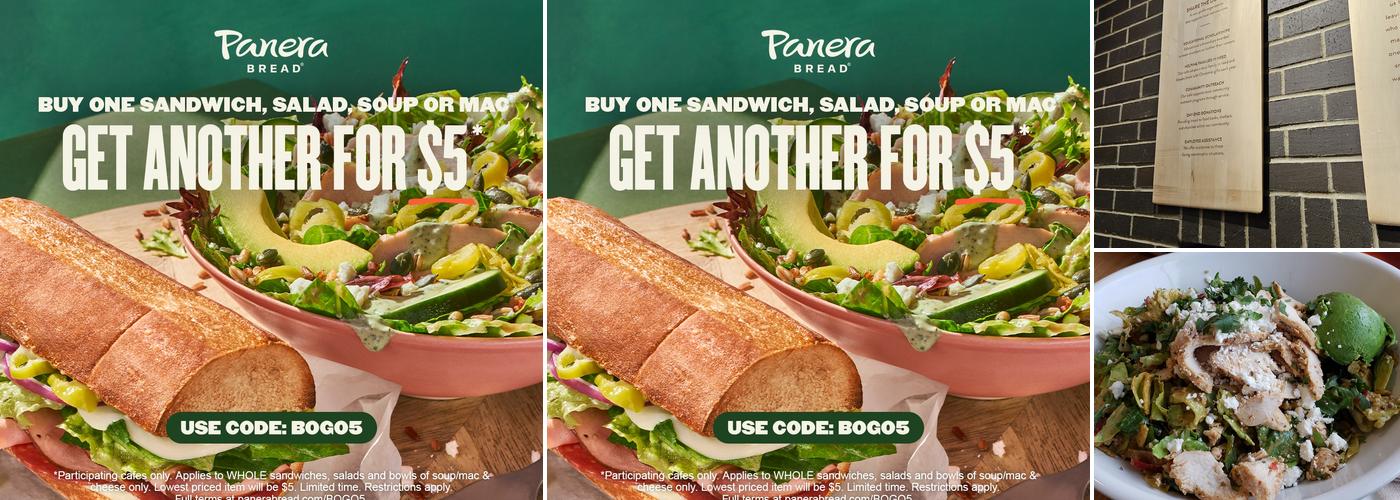 Panera Bread Menu