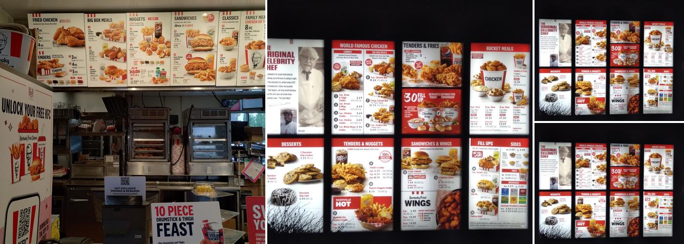 KFC Menu