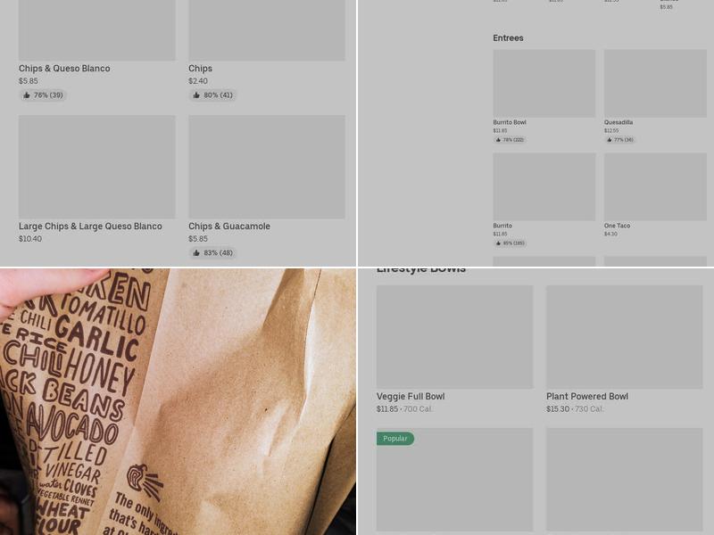 Chipotle Mexican Grill Menu