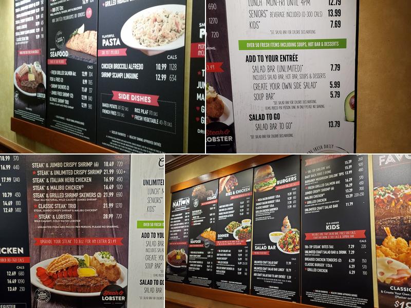 Sizzler Menu