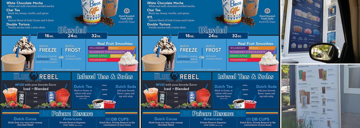 Dutch Bros Coffee Menu