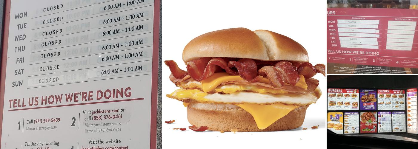 Jack In The Box Menu