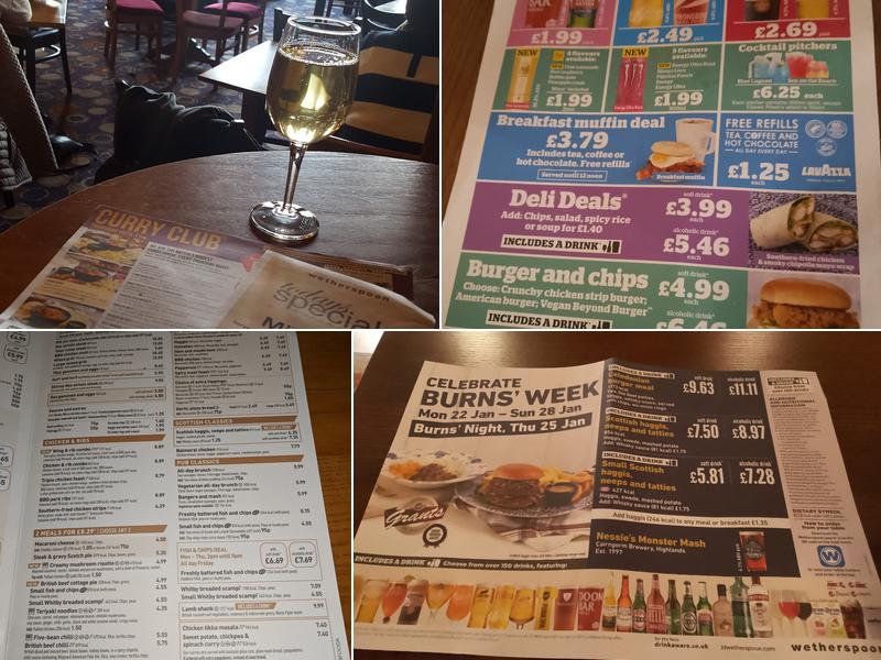 The Capital Asset - JD Wetherspoon Menu