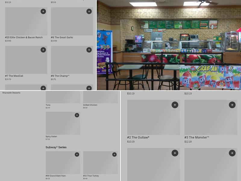 Subway Menu