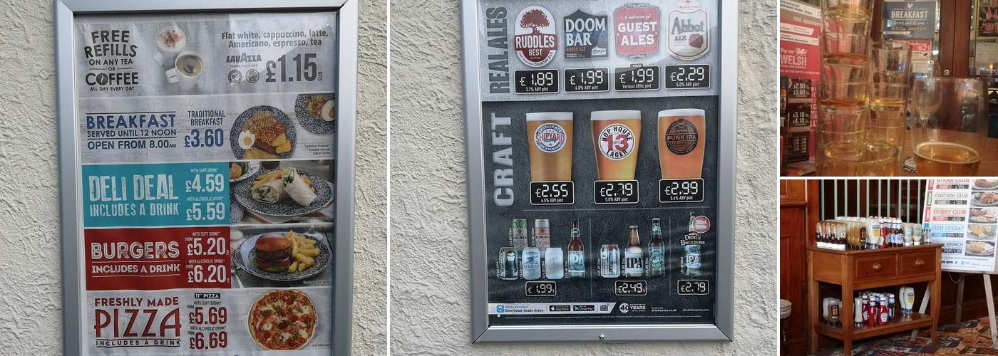 The Godfrey Morgan - JD Wetherspoon Menu