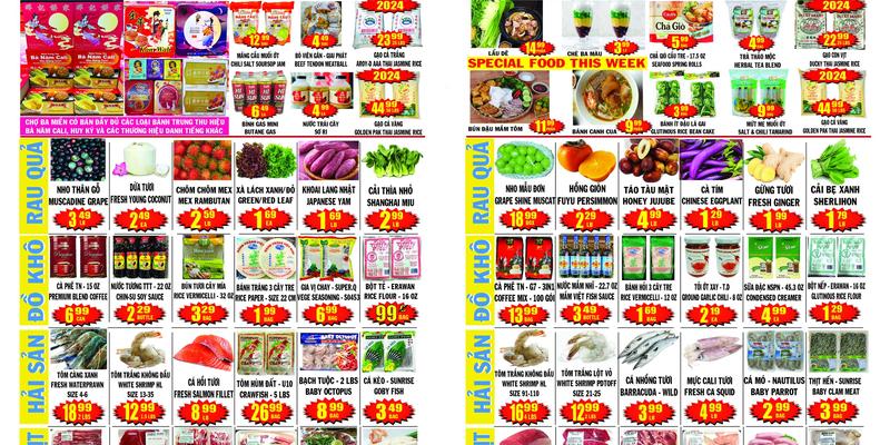 Ba Mien Seafood Market Menu