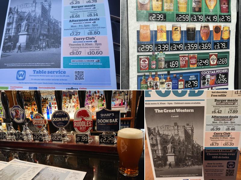 The Great Western - JD Wetherspoon Menu