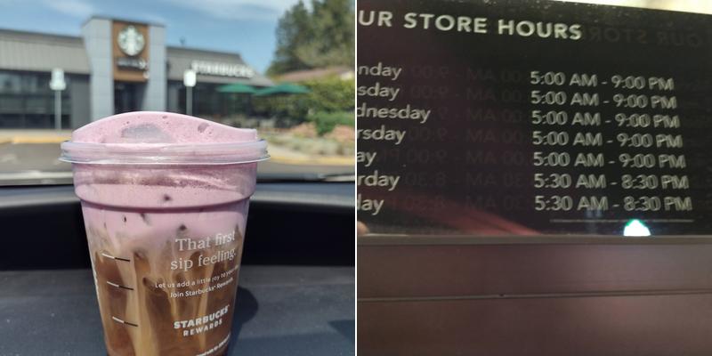 Starbucks Menu