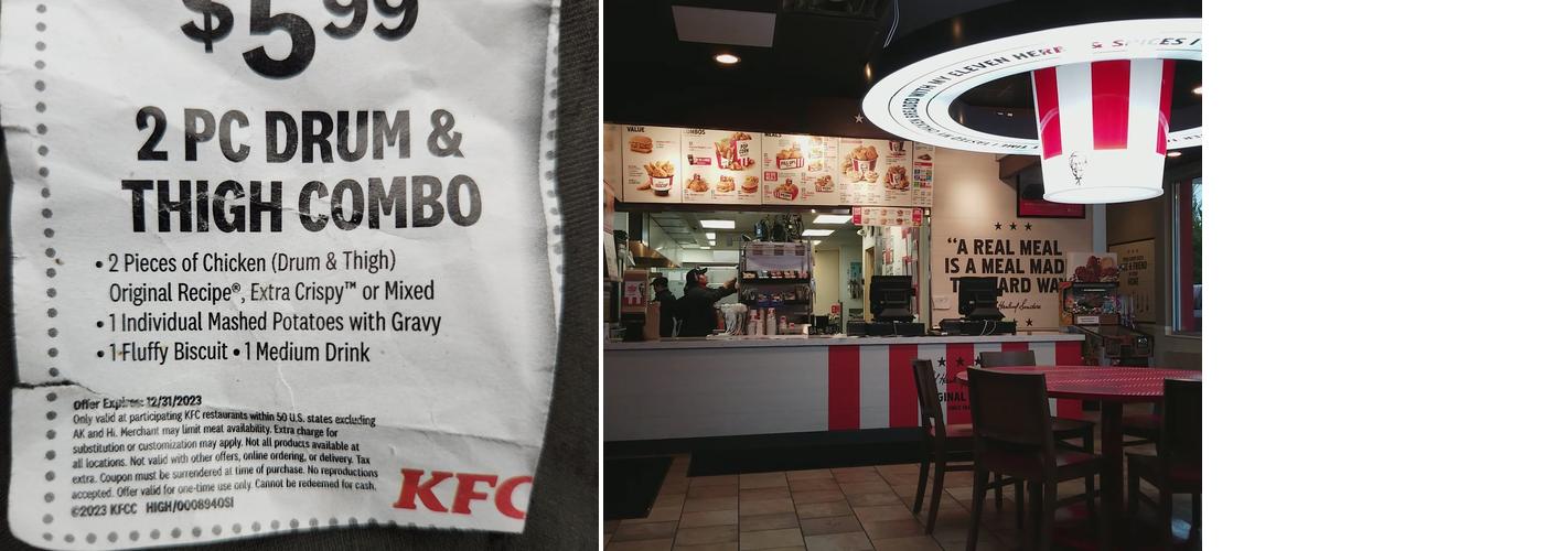 KFC Menu