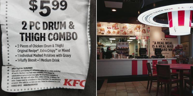 KFC Menu