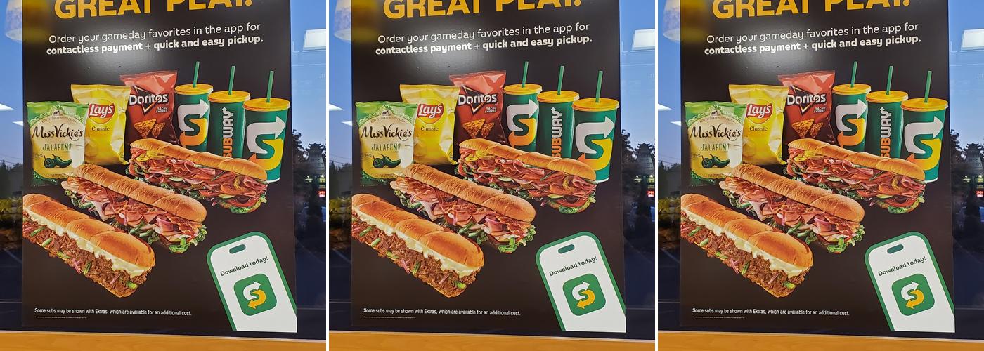 Subway Menu