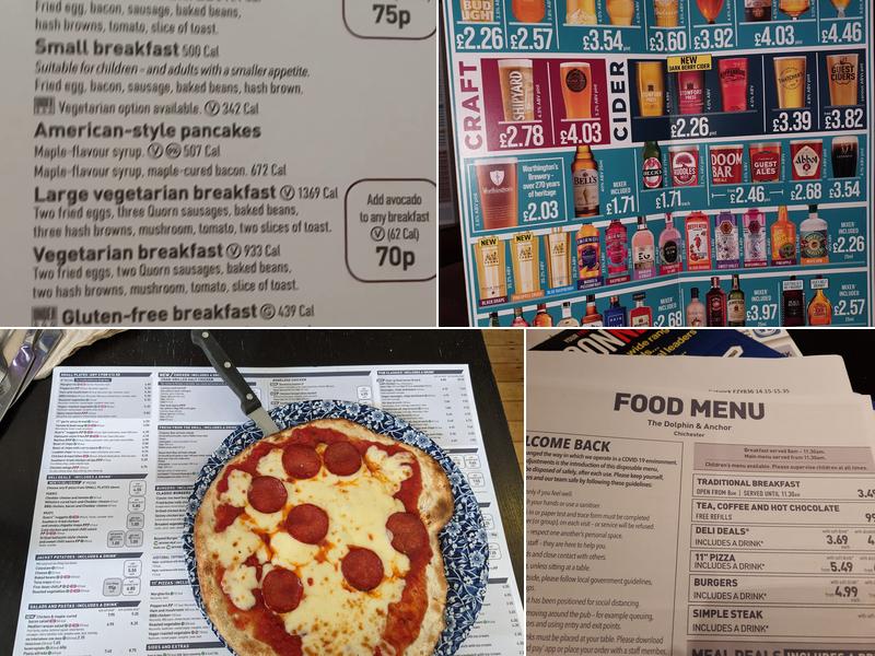 The Dolphin & Anchor - JD Wetherspoon Menu