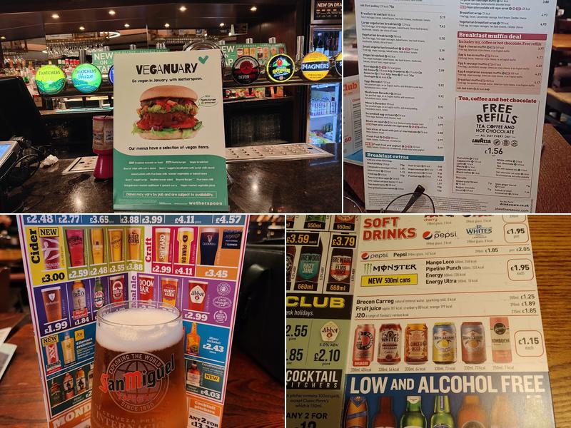 Perkin Warbeck - JD Wetherspoon Menu