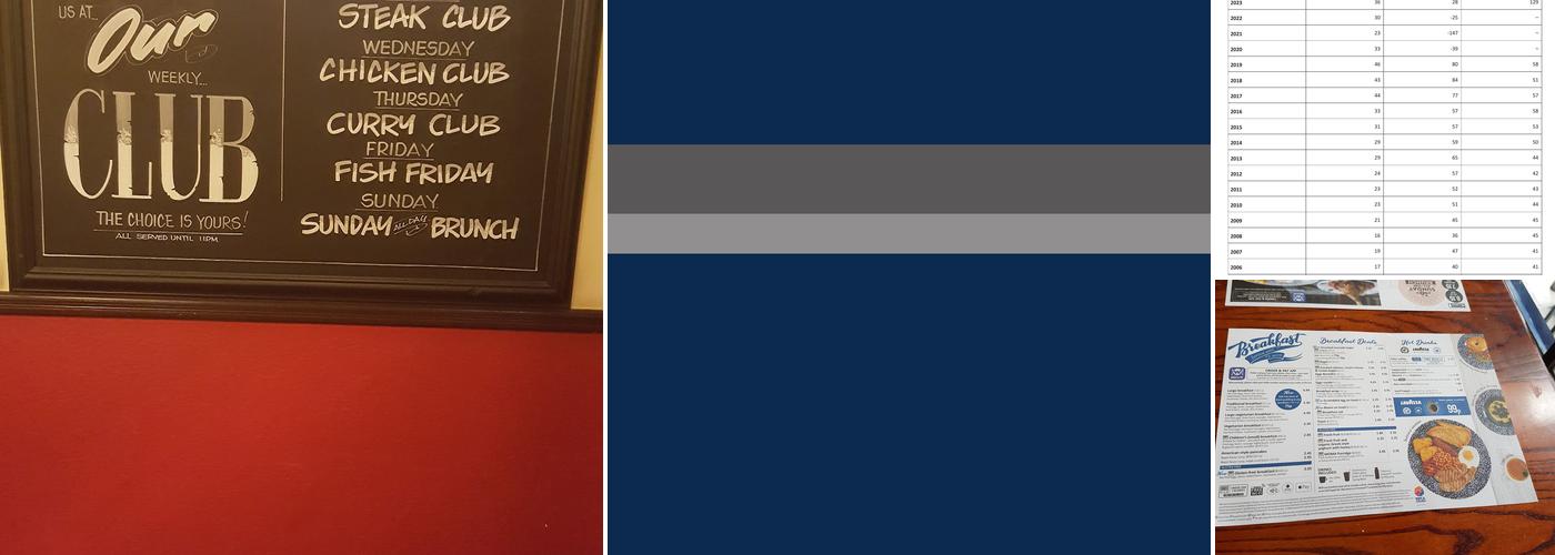 The Thomas Ingoldsby Menu