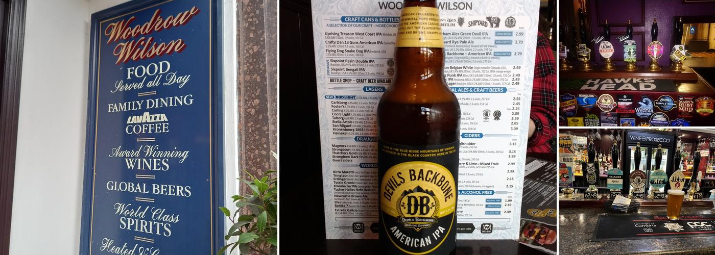 Woodrow Wilson - JD Wetherspoon Menu