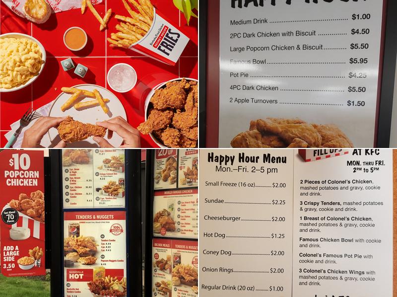 KFC Menu