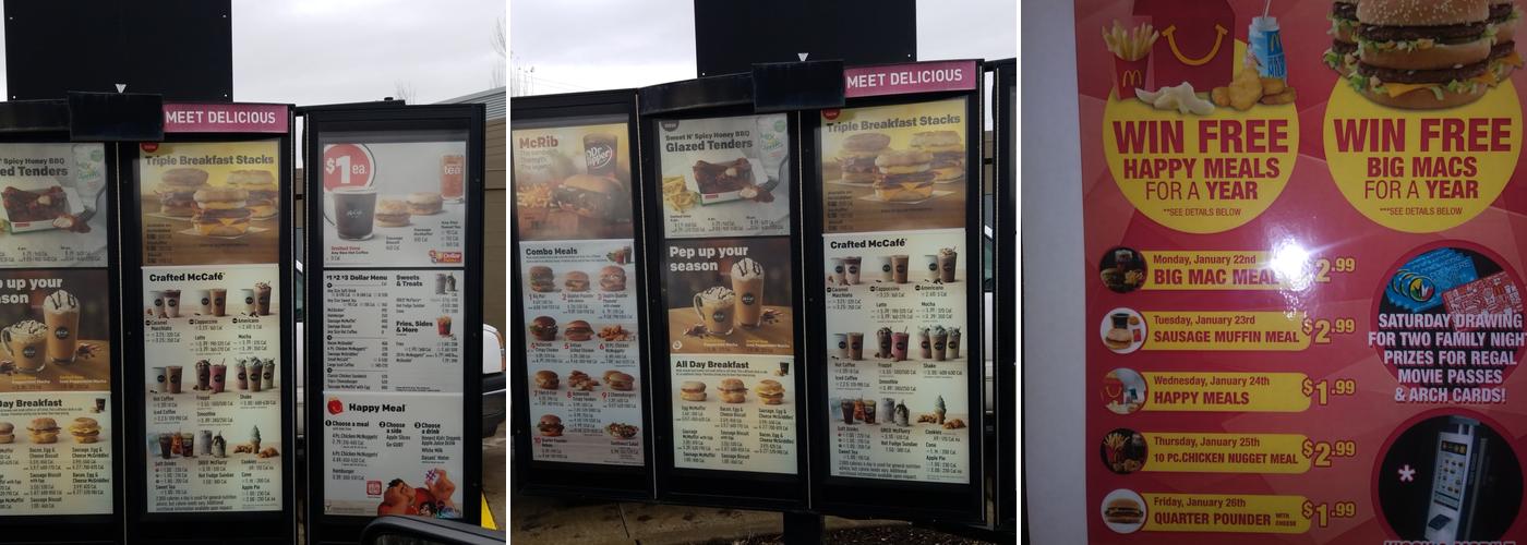 McDonald's Menu