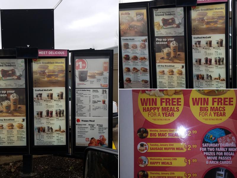 McDonald's Menu
