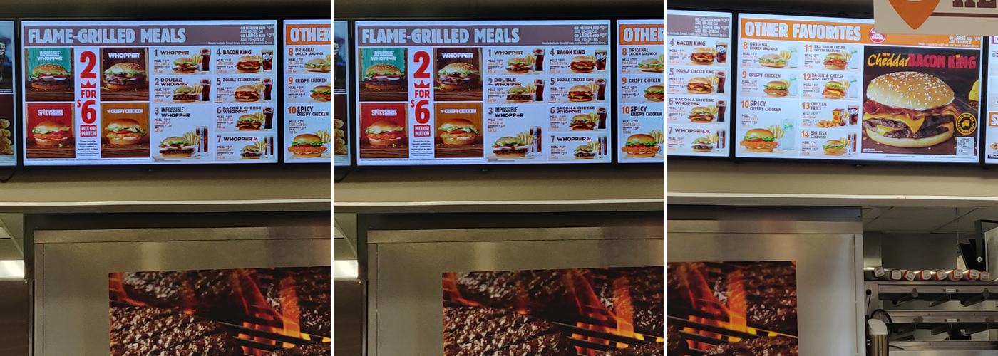 Burger King Menu