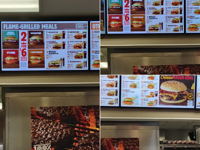 Burger King Menu