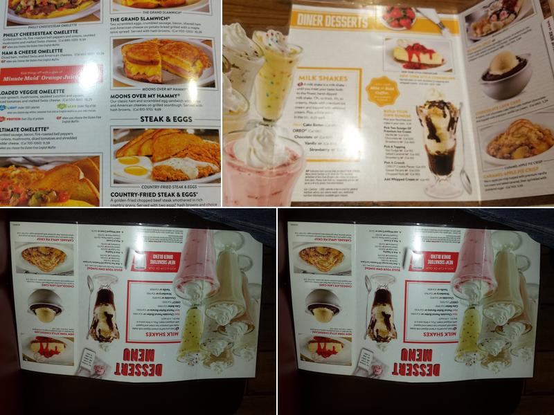 Denny's Restaurant Menu