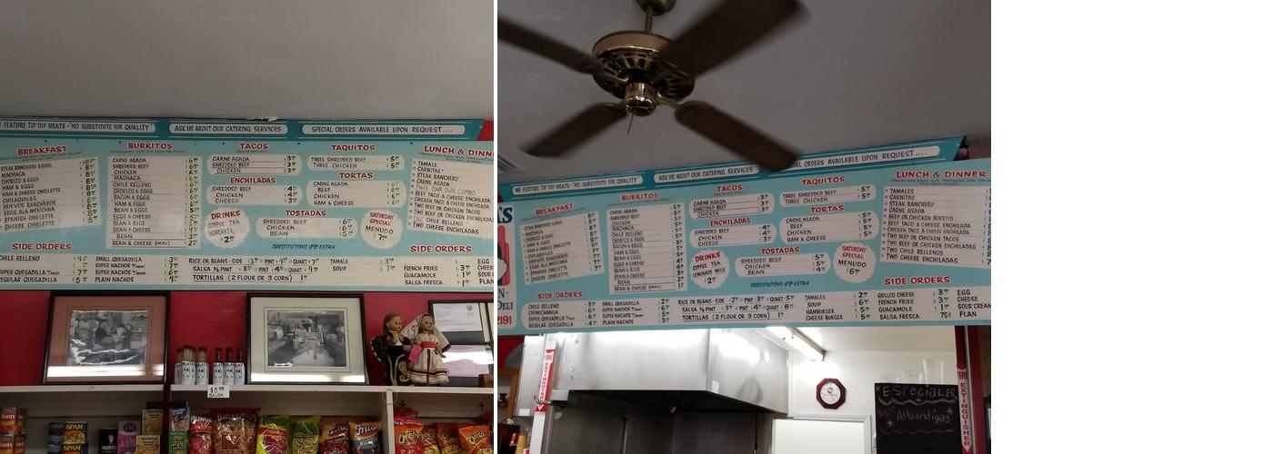 Lola's 7 Up Market & Deli Menu