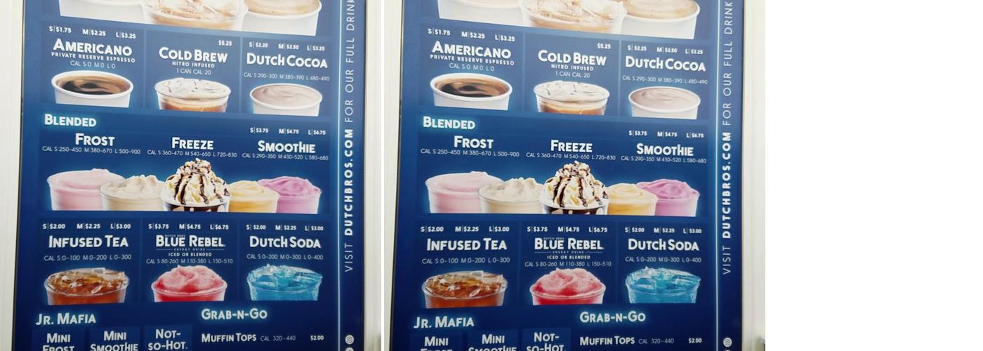 Dutch Bros Coffee Menu