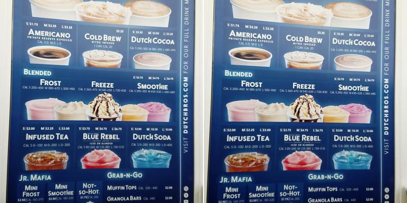 Dutch Bros Coffee Menu