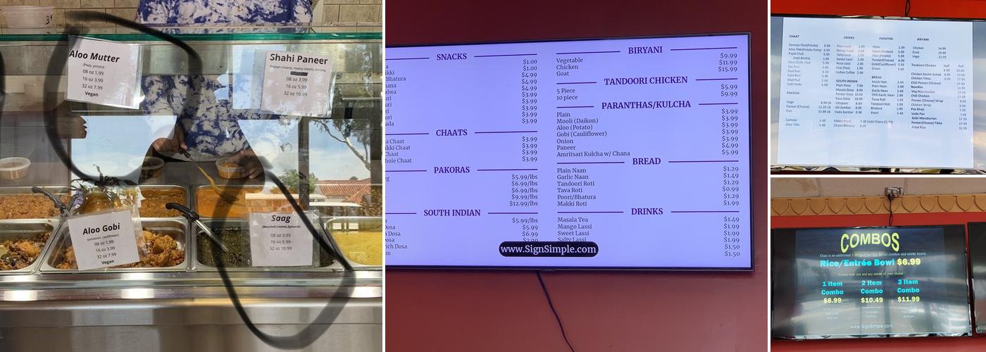 New Spice World Menu