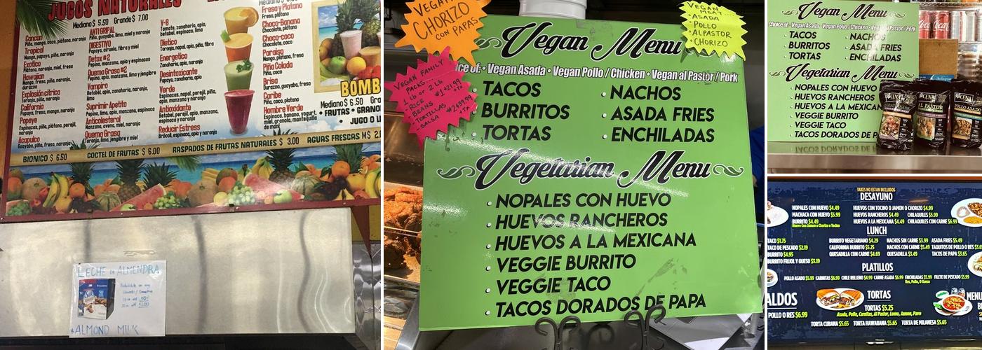 Mi Mercadito Market Menu