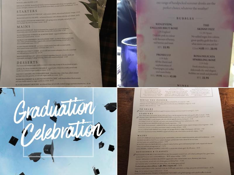 Rose & Crown Kings Langley Menu